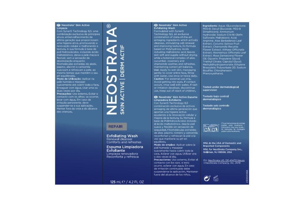 ESPUMA LIMPEZA NEOSTRATA SKIN ACTIVE EXFOLIANTE 125ML