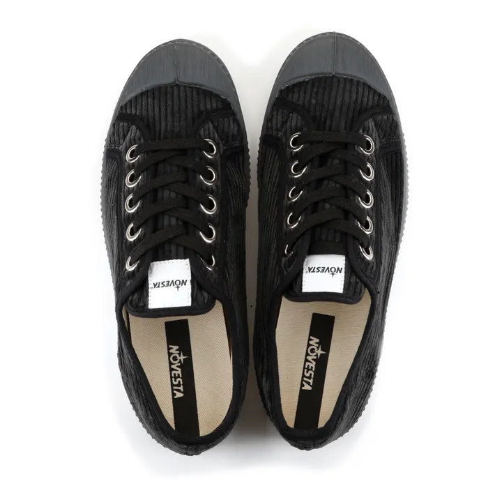 Novesta Baskets Lacets Star Master Corduroy Velours | Noir