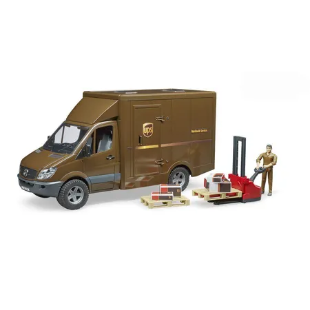 BRUDER® 5592 MB Sprinter UPS mit Fahrer und Zubehör