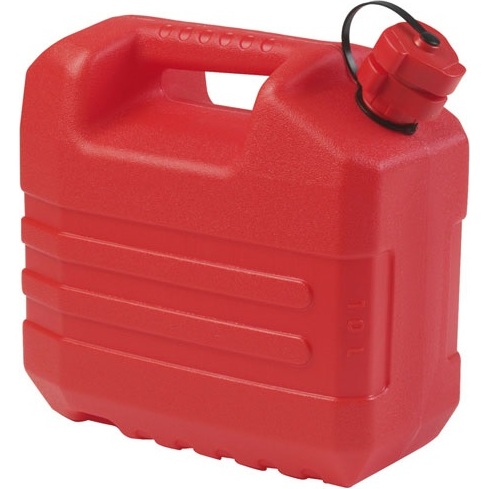 Jerrican plastique hydrocarbures - 10 L - rouge