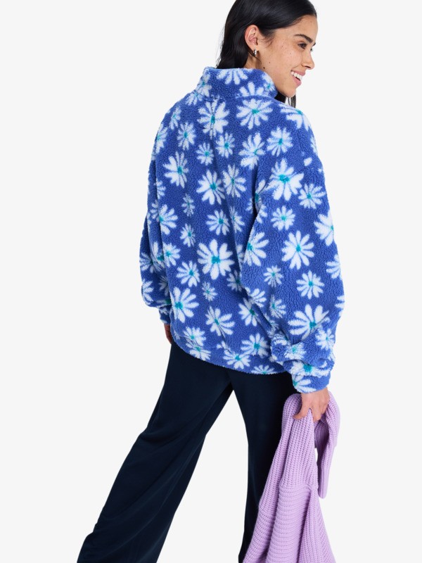 Jive Talking Bonded Polaire demi-zip Bleu Femme