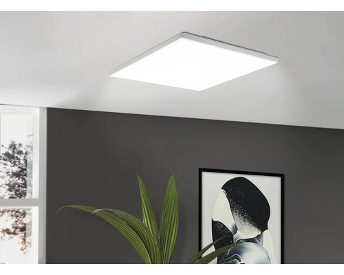 LED plafondlamp 19W 2550 lm 4000K 43,7x43,7 cm Calemar-S wit met kristaleffect