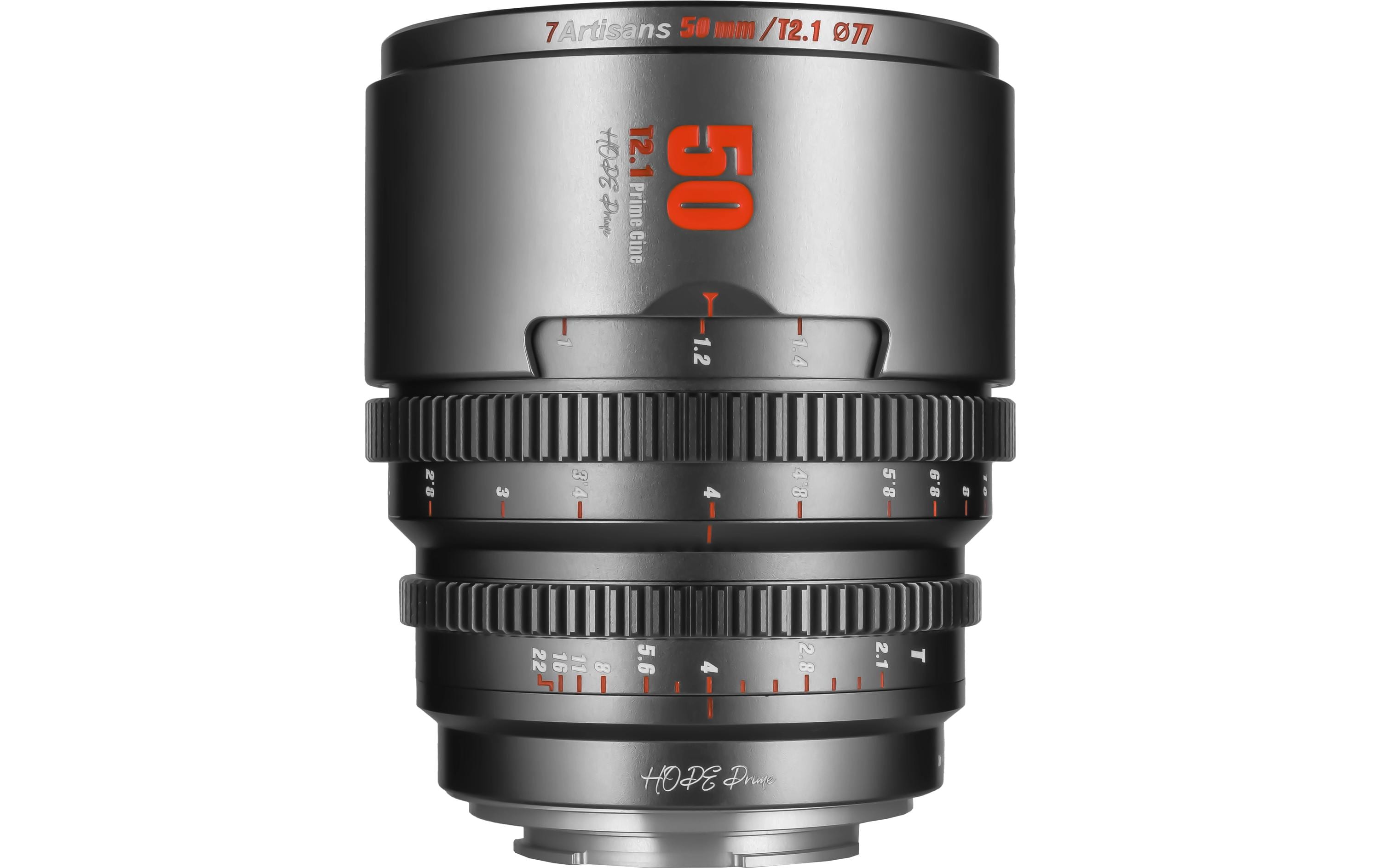 Festbrennweite 50mm T/2.1 – Sony E-Mount<br>Kompaktes, leichtes Objektiv für Kameras mit Super35-Sensoren