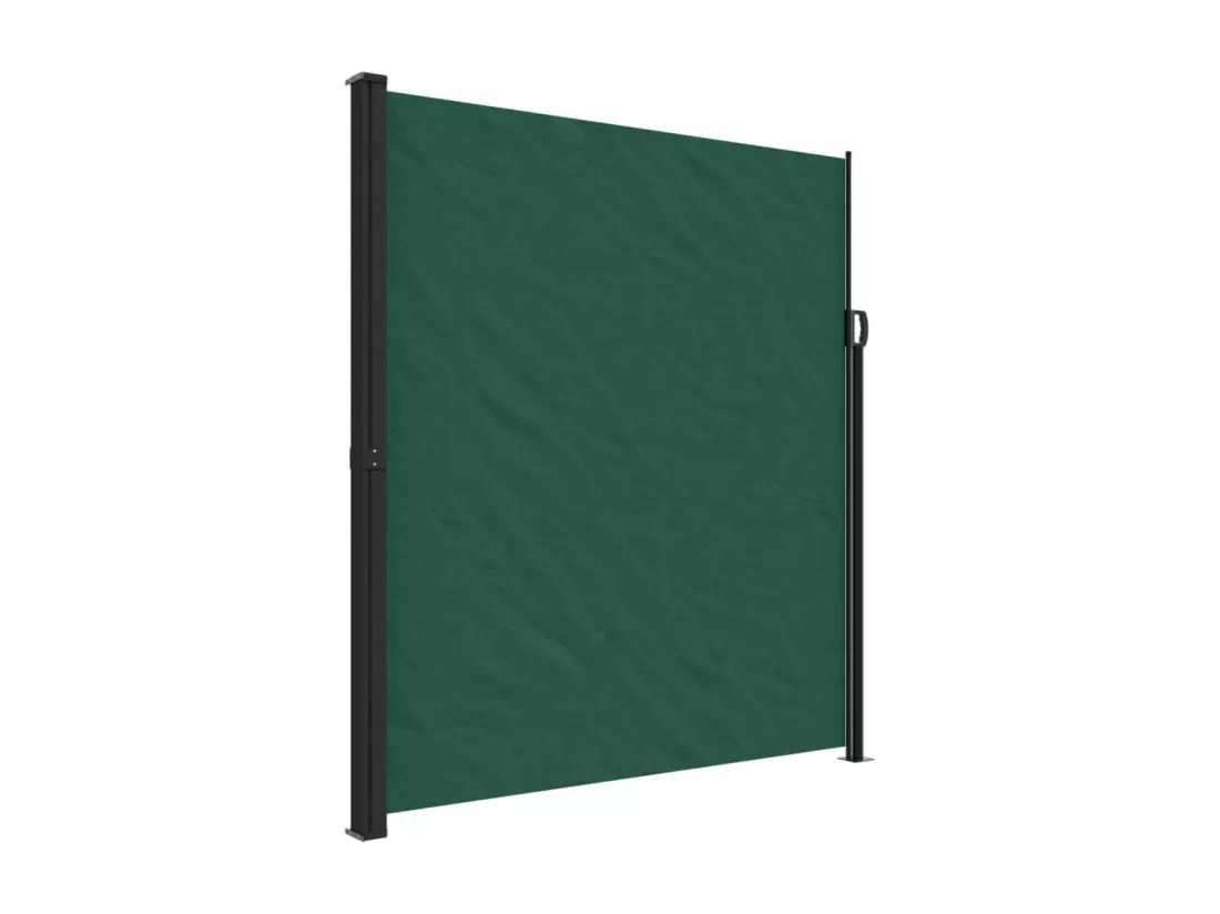 Auvent latéral rétractable vert foncé 220x300 cm