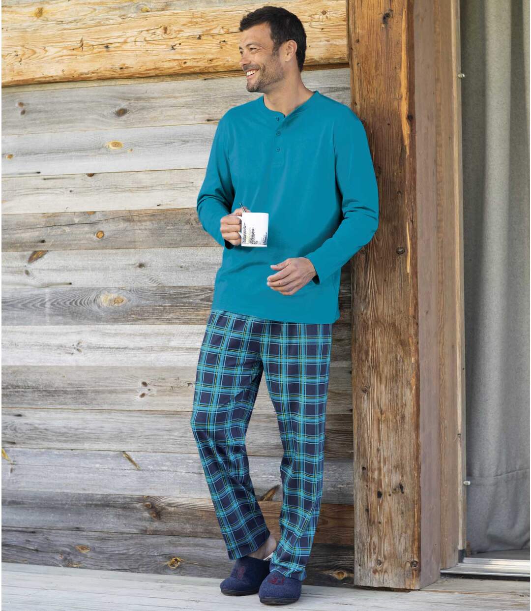 Pyjama Jersey Carreaux Détente