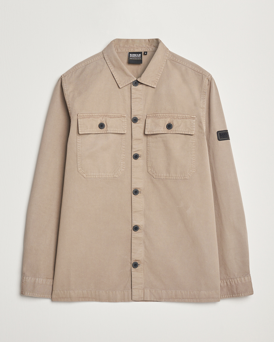 Barbour International Arlo Cotton Overshirt Brindle