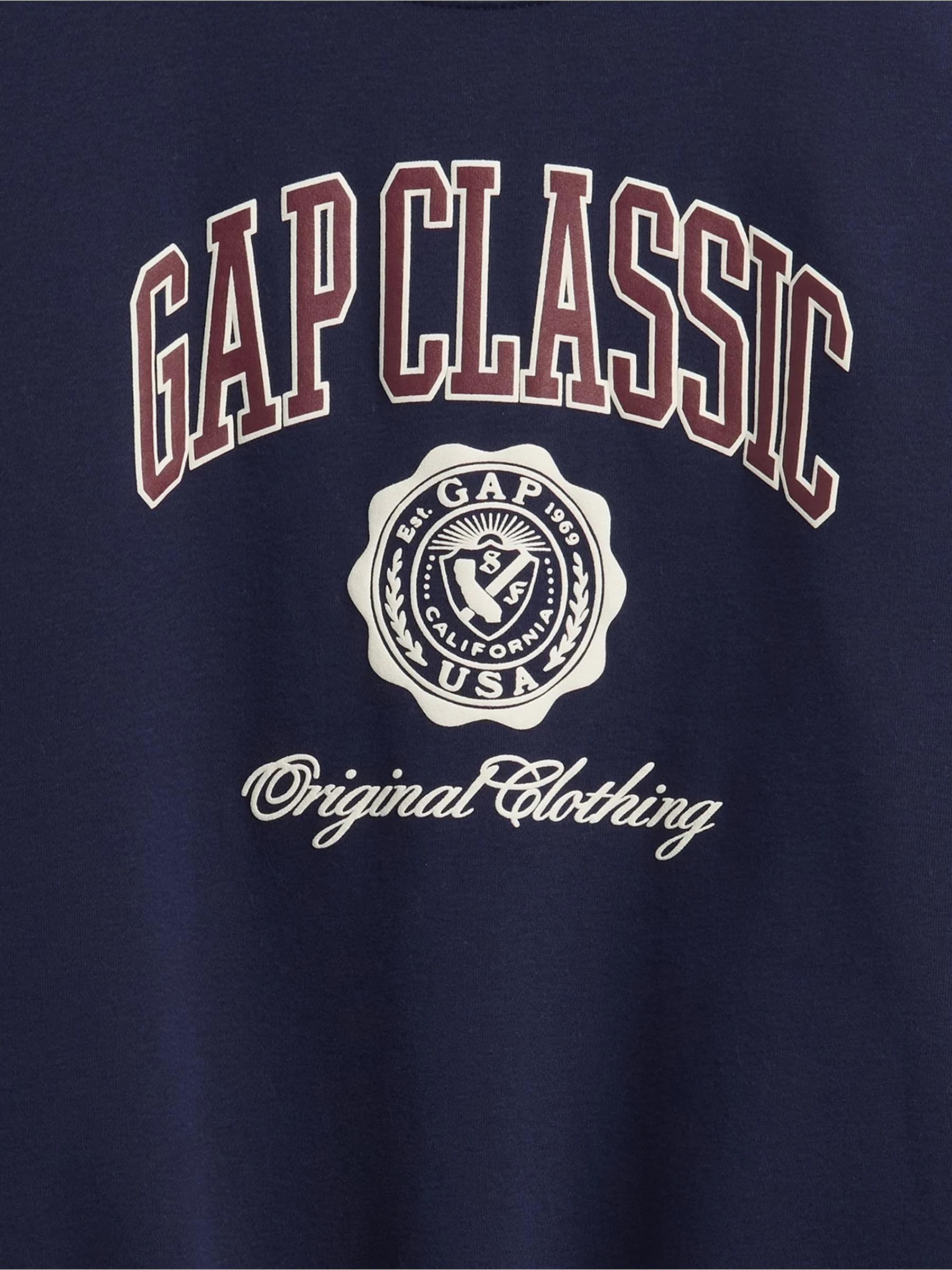Donkerblauw - Gap VintageSoft Relaxed Logo Sweatshirt (4-13jr) (4-13jr)
