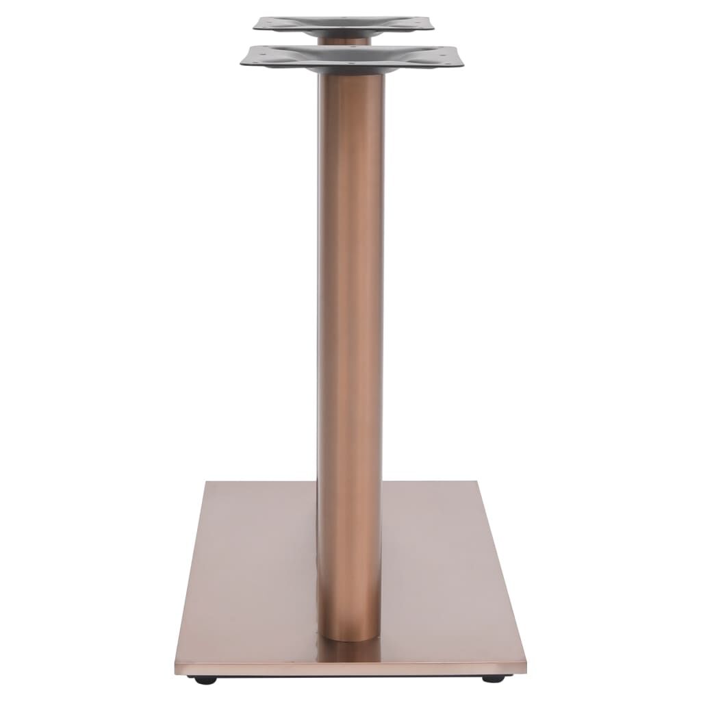 vidaXL Bistrotafelpoot messing 70x40x72 cm roestvrij staal