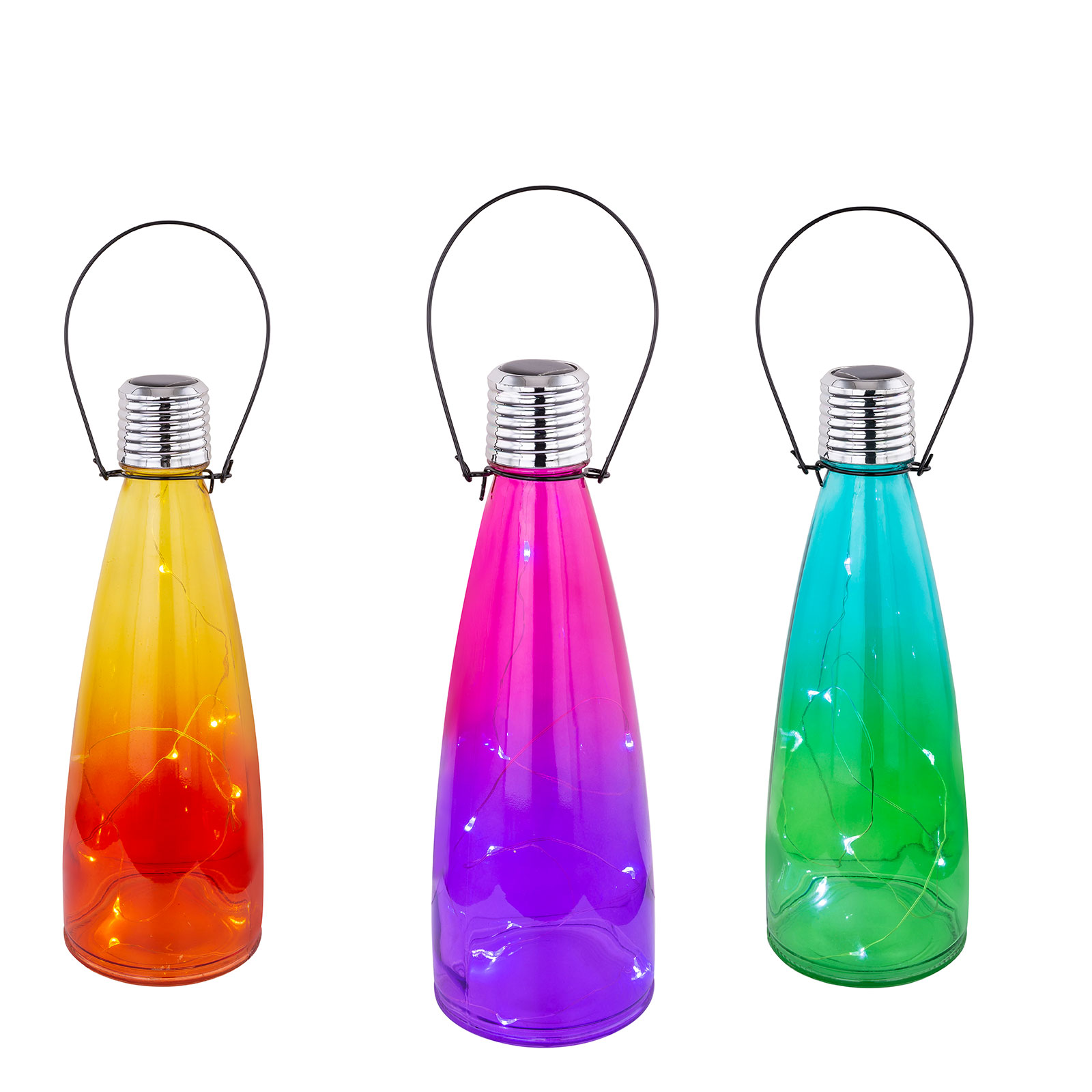 Solar-LED-Dekoleuchte - sortiert - 26 cm hoch
