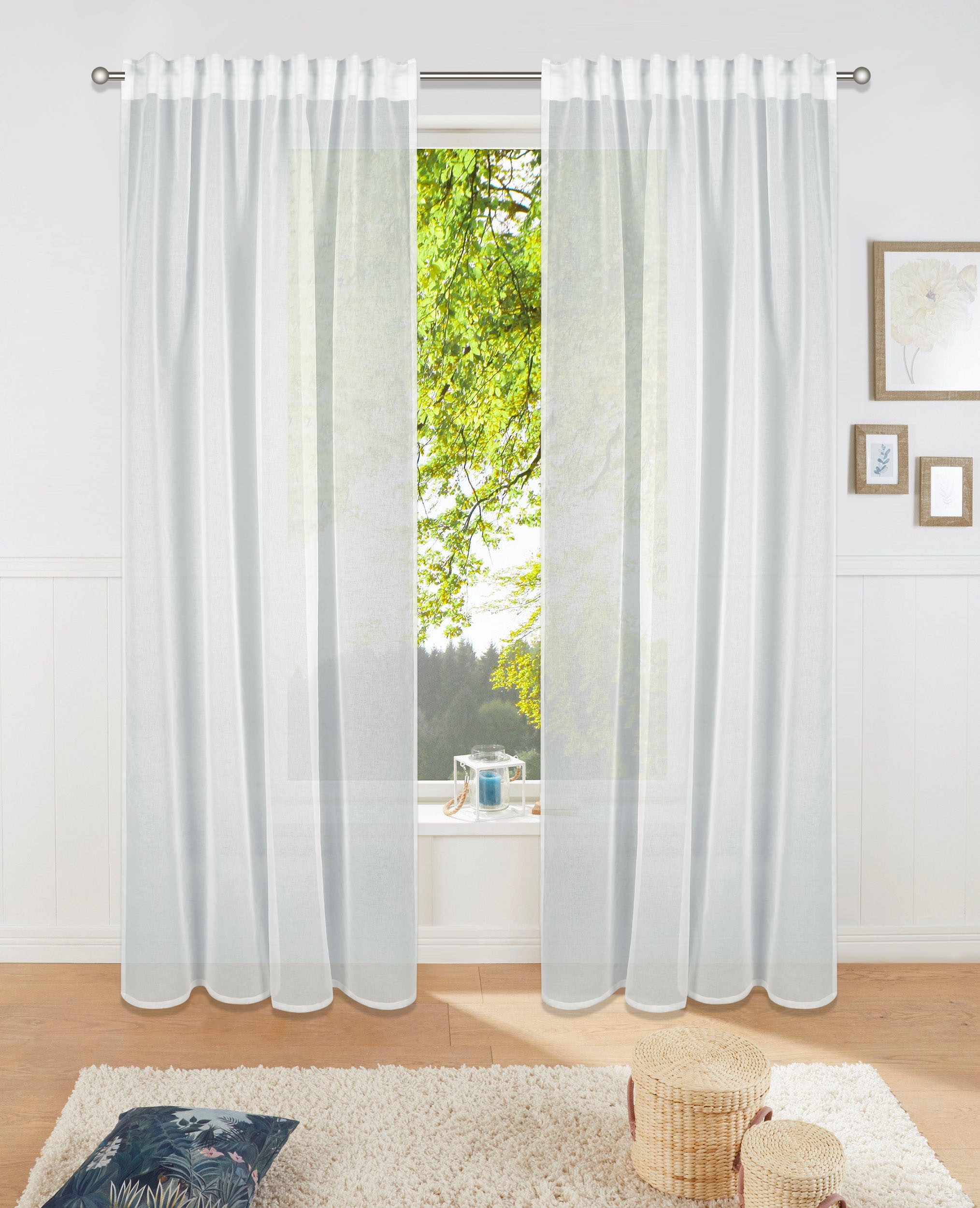 my home Gardine »Dolly« Multifunktionsband 1 Stk. tlg. gewebt, Polyester