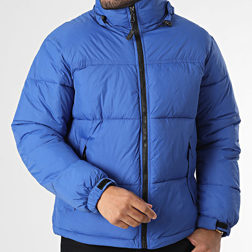 Doudoune Capuche Bleu Roi