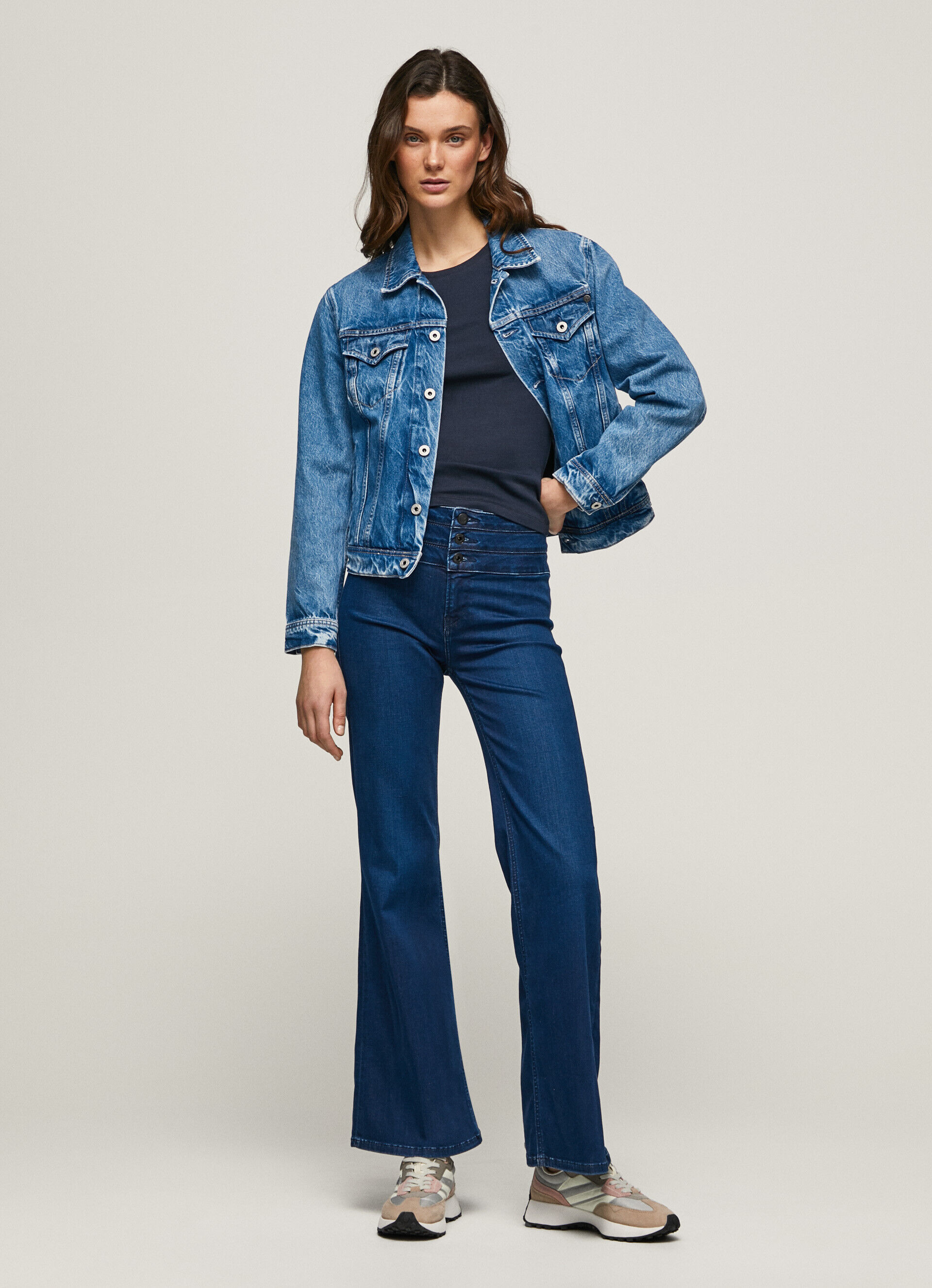 Calça jeans JEAN WILLA Triple Fit Flare de cintura alta - jeans