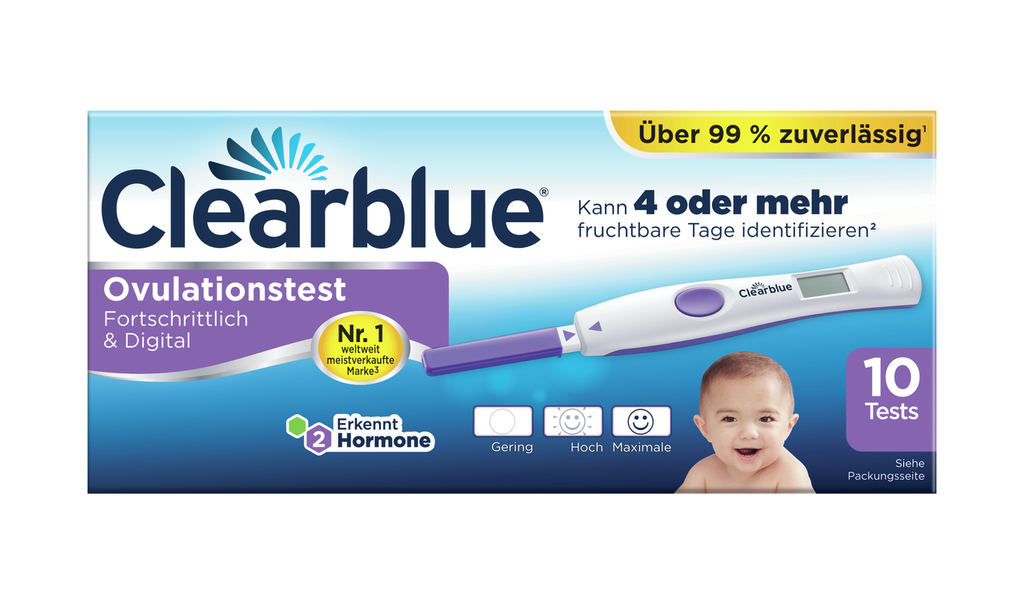 CLEARBLUE Digital Ovulationstest<br>10 Stück