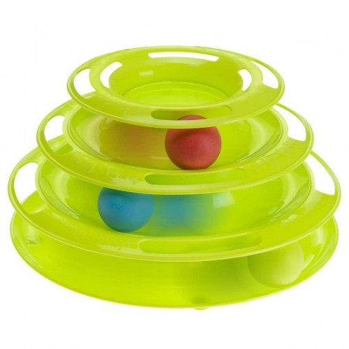 Brinquedo interativo para gatos, verde