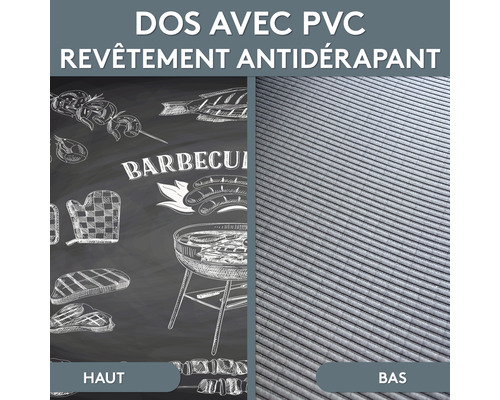 BBQ vloerbeschermingsmat BBQ Time Chalk 75x120 cm