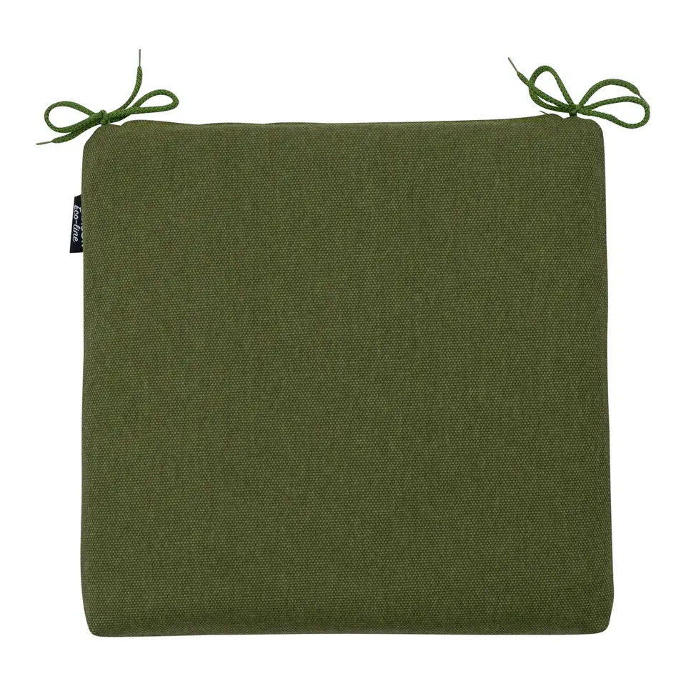 Madison - Zitkussen Moss green canvas eco  - Ca. 40x40 cm - Set van 4