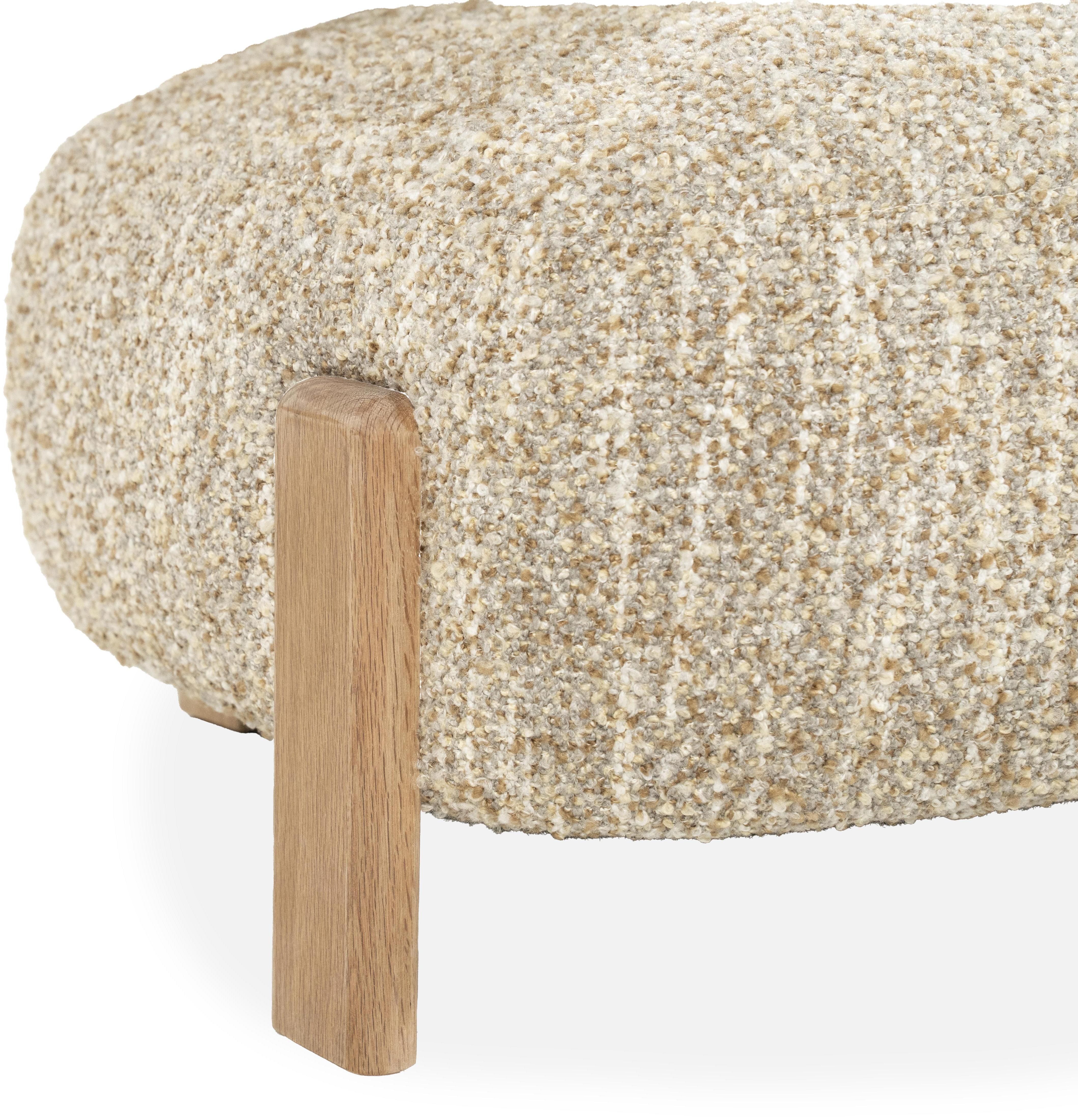 Fauteuil Beige bay naturel 96507 Reza B75 x D80 x H76.5 cm