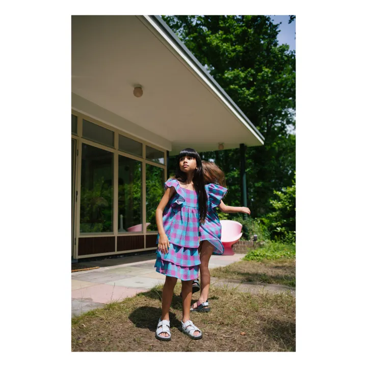 Daily Brat Robe Sandy Vichy | Bleu canard
