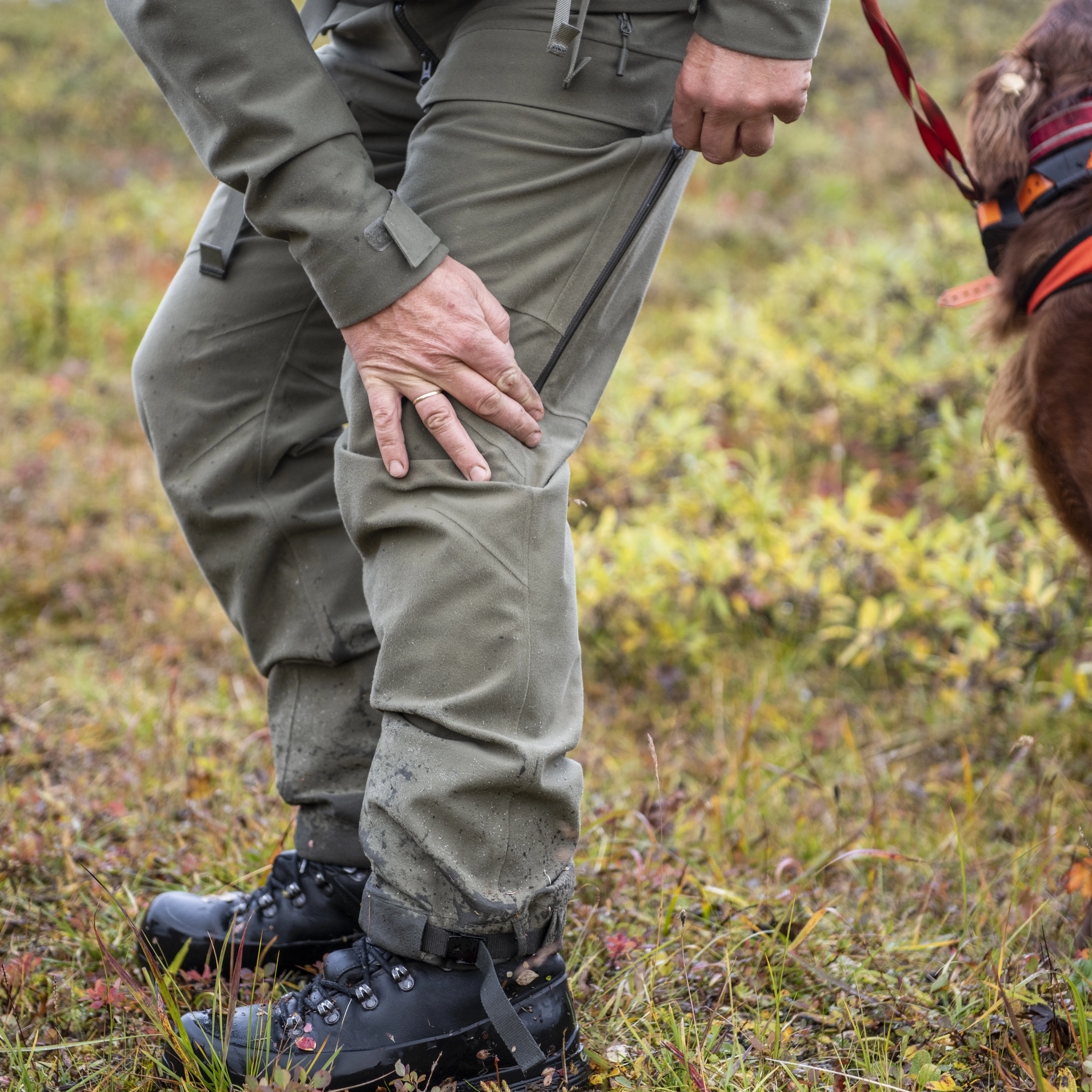 Hogna 3L Pants Green Mud