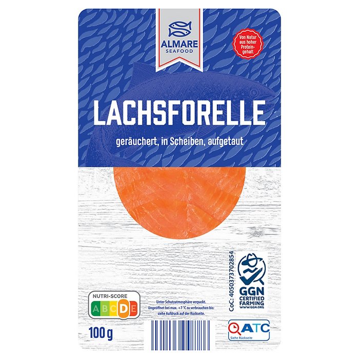ALMARE Lachs-Vielfalt 100 g, Lachsforelle