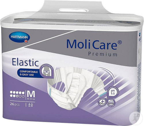 Molicare Premium Elastic Super Plus 8 Gouttes Taille M 26 Pièces