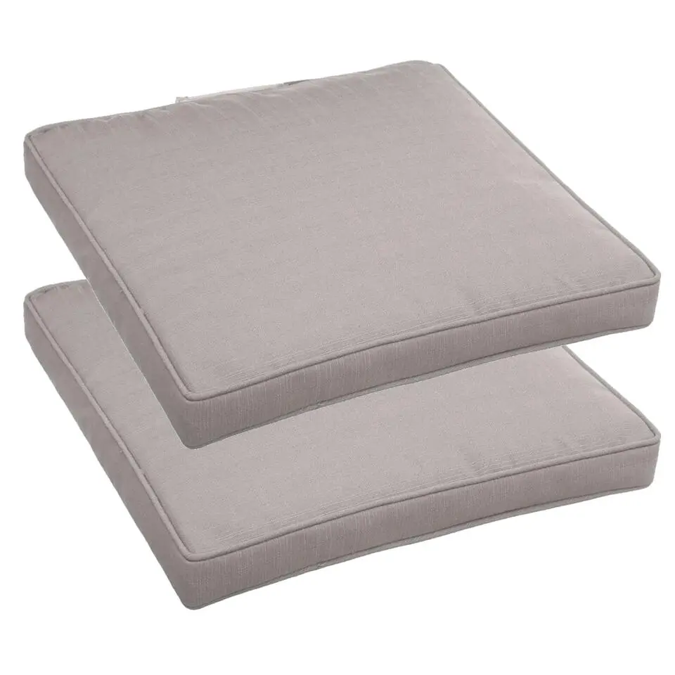 Hesperide Tuinstoelkussen - taupe - uv-bestendig - 40 x 4 cm