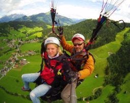 Gleitschirm-Tandemflug am Markbachjoch