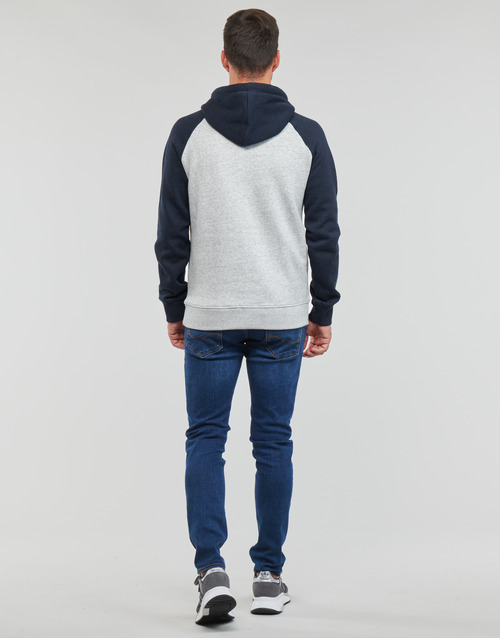 Superdry - VINTAGE VL HERITAGE RGN HOOD - Gris / Marine