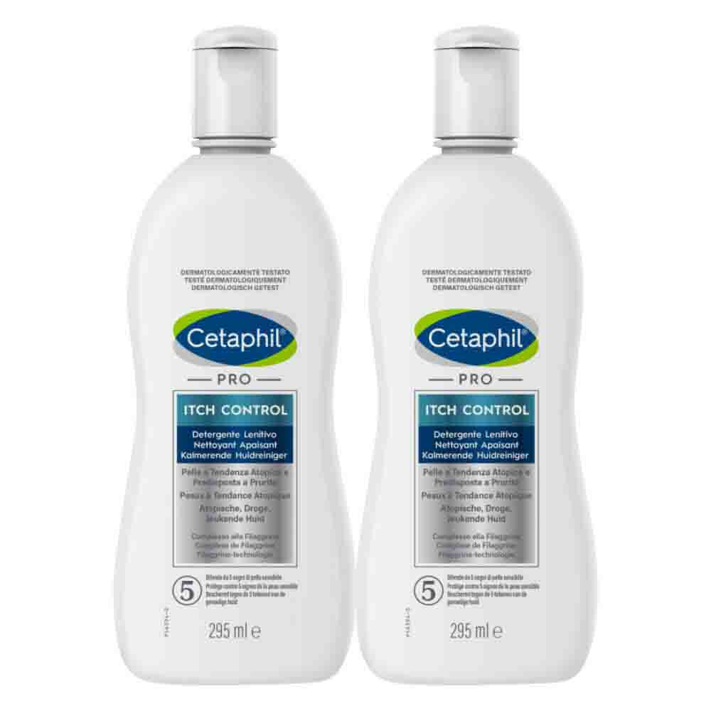 2x Cetaphil PRO Itch Control Kalmerende Huidreiniger295 ml