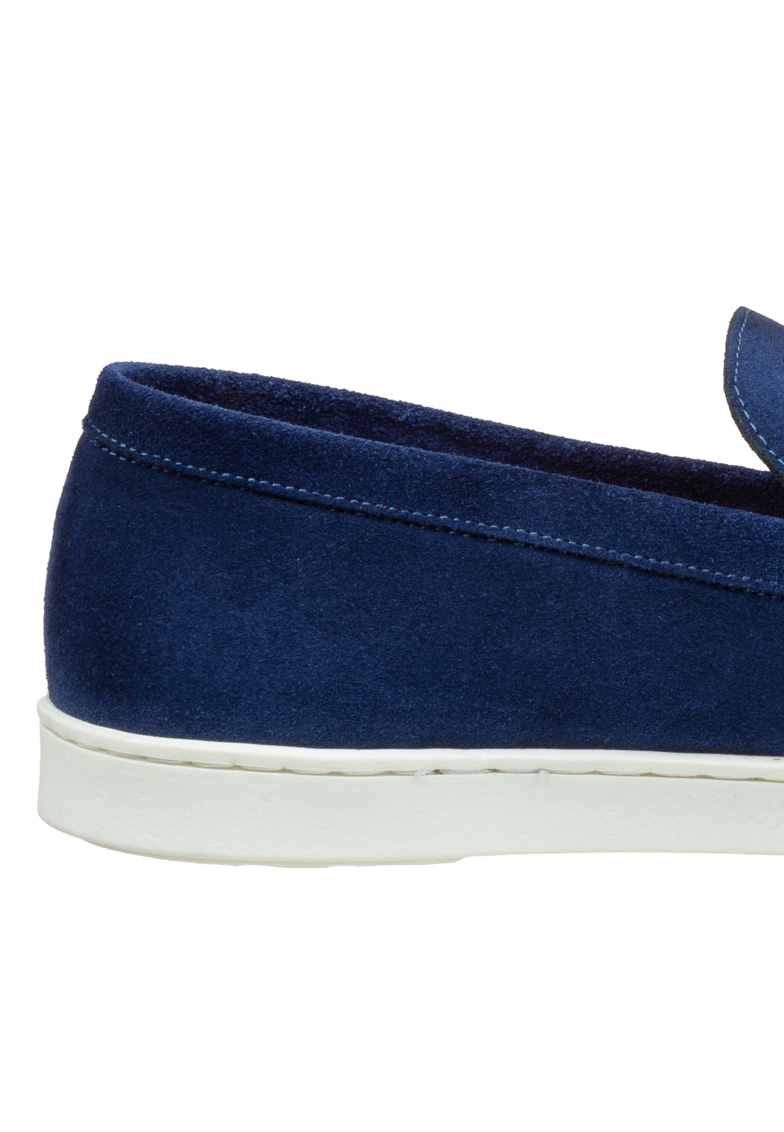 Blauw suède Lugano loafer