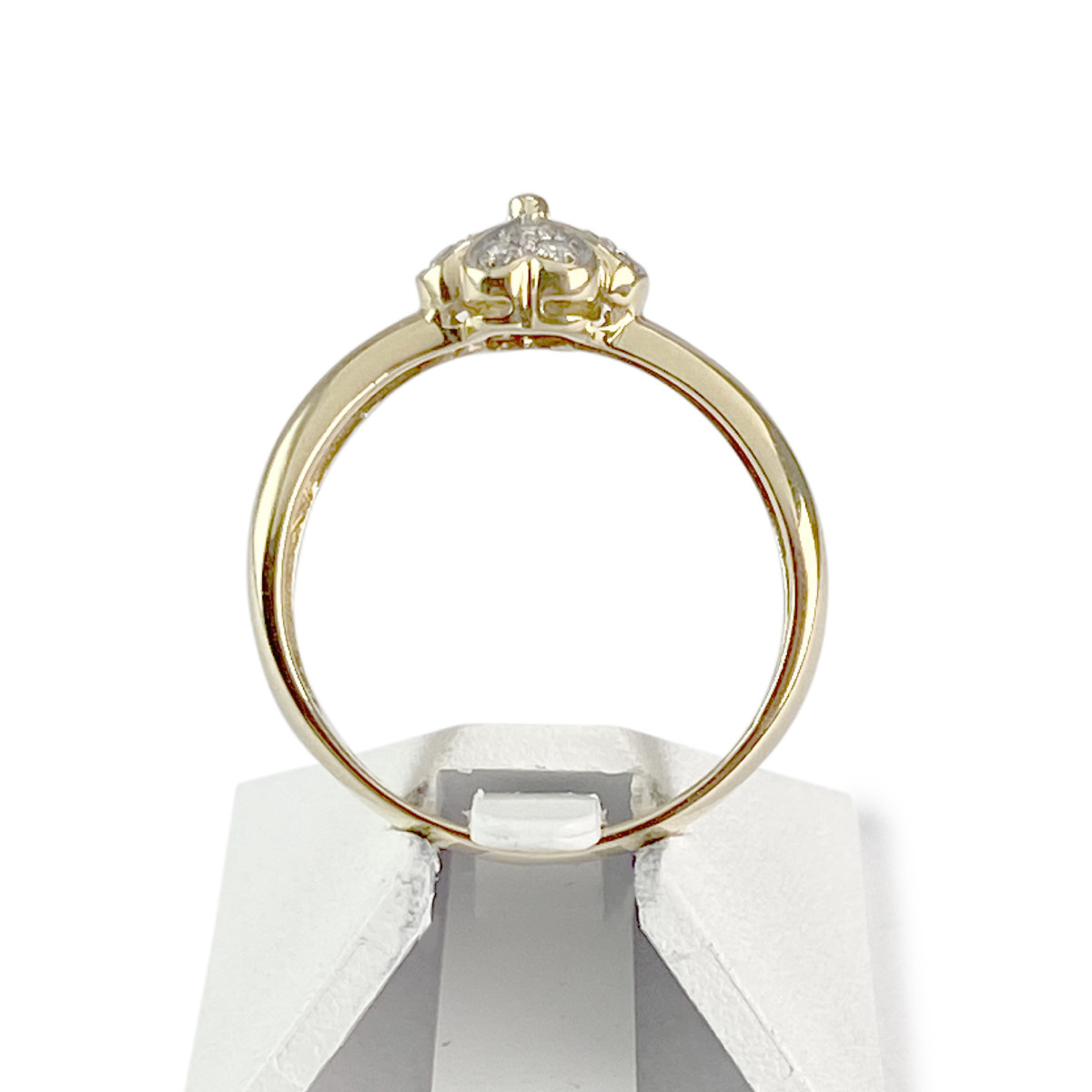 Bague d'occasion or 750 jaune et rhodié diamants