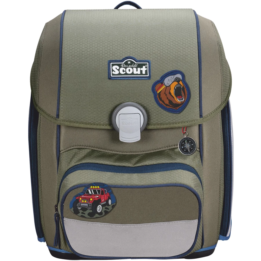 Scout Genius - Schulranzen Set 4 tlg. mit Turnbeutel Adventure