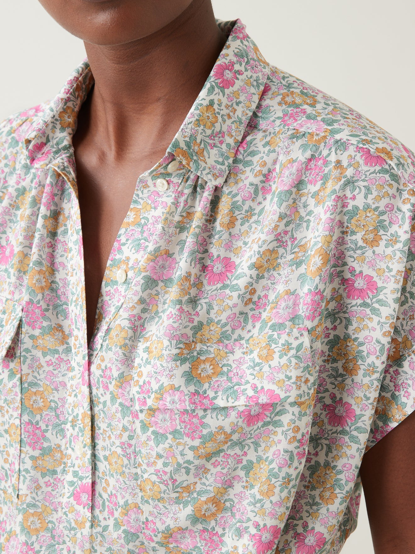 Robe col polo femme tissu Liberty - Limited Collection