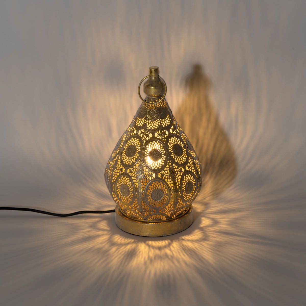 Oosterse tafellamp goud 19 cm - Mowgli