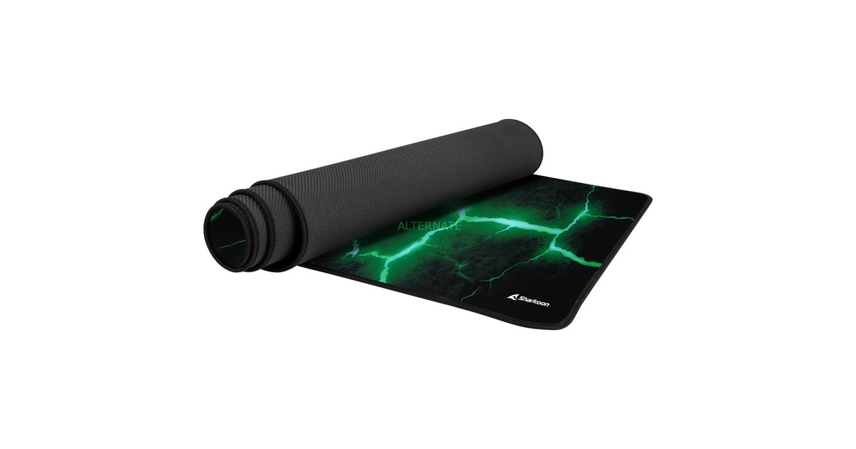 SharkoonSKILLER SGP30 XXL Stone gaming muismat  (Zwart/groen)