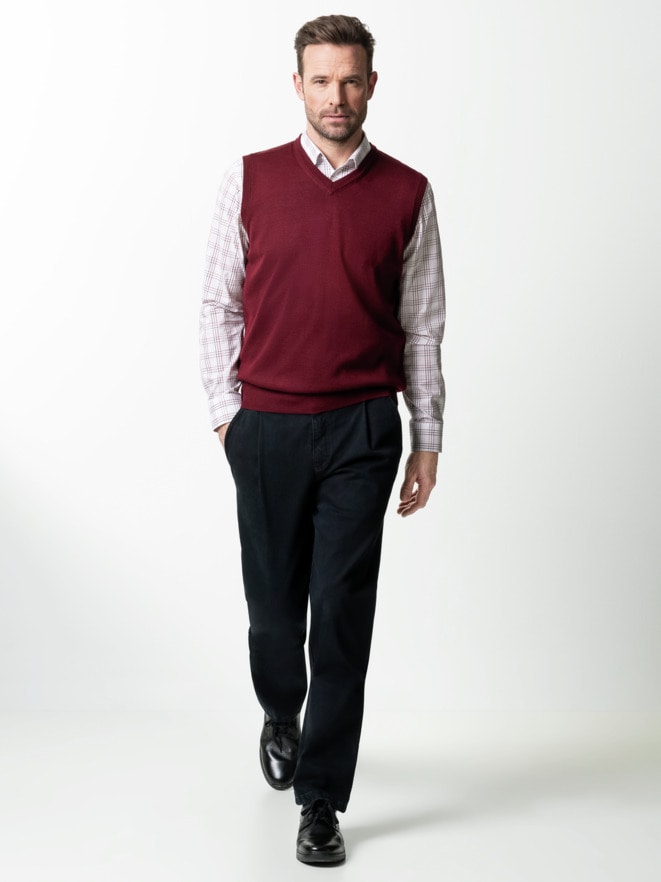 Merino-Mix V-Pullunder