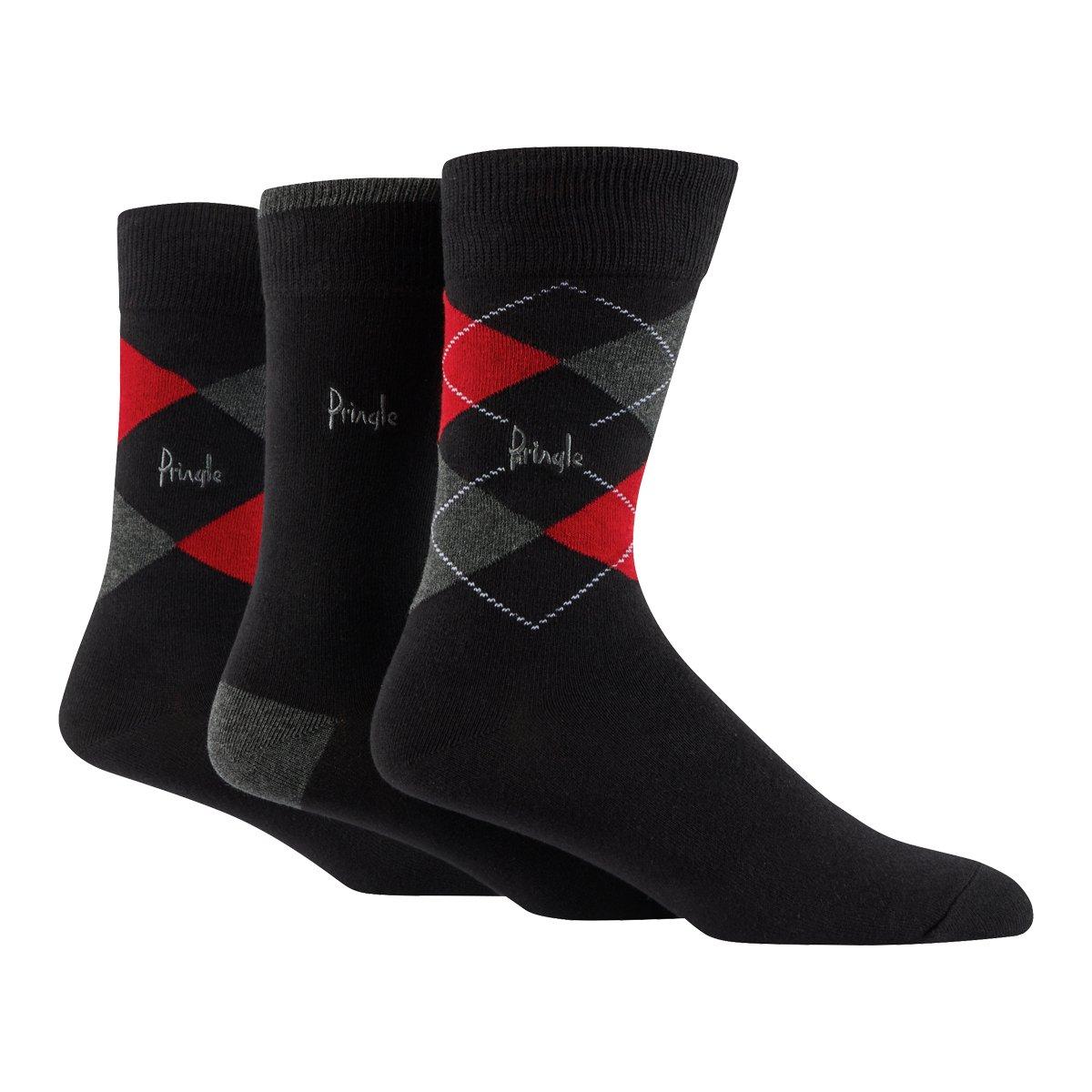 Pringle Argyle Gift Box Cotton Socks 3 Pack