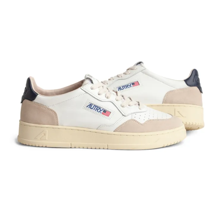 Autry Baskets Medalist Low Cuir/Suède | Bleu marine