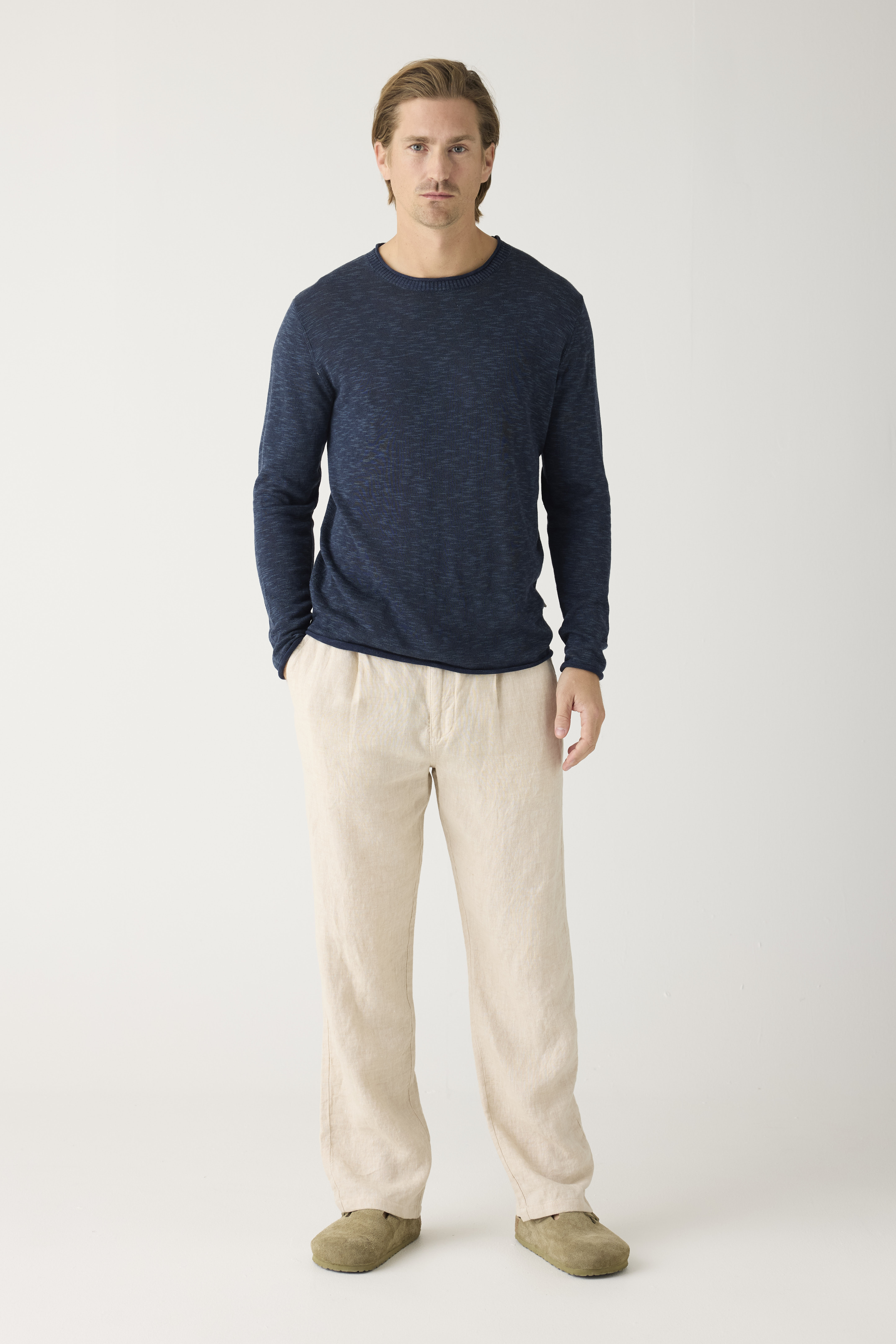 Fig Loose Linen Pants M