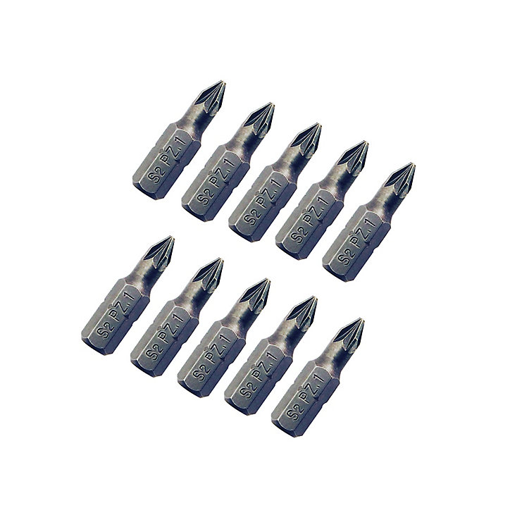 Embout de vissage standard PZ1 25 mm Universel - 10 pièces