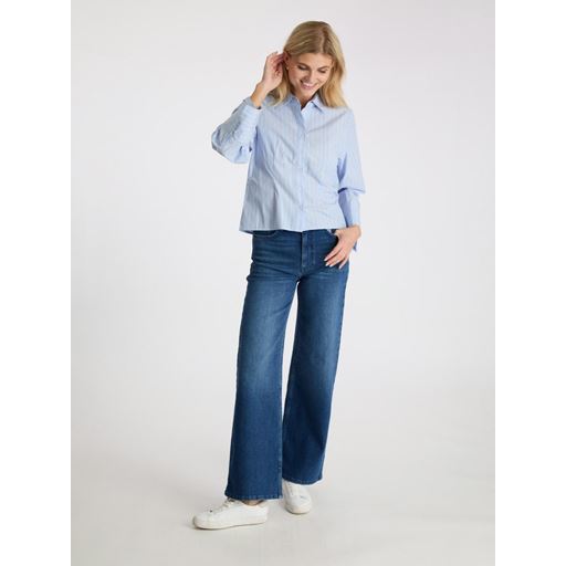 Neo Noir Rosa Stripe Shirt, Light Blue, 42