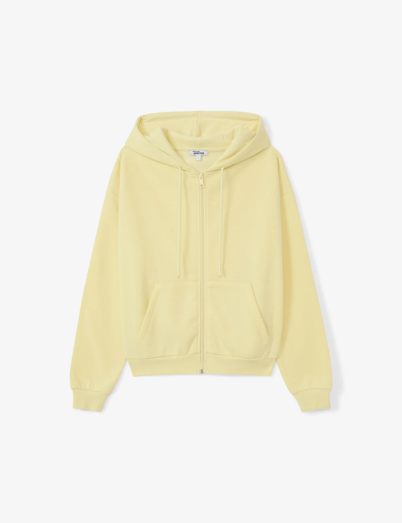 Sweat à capuche zippé vanille
