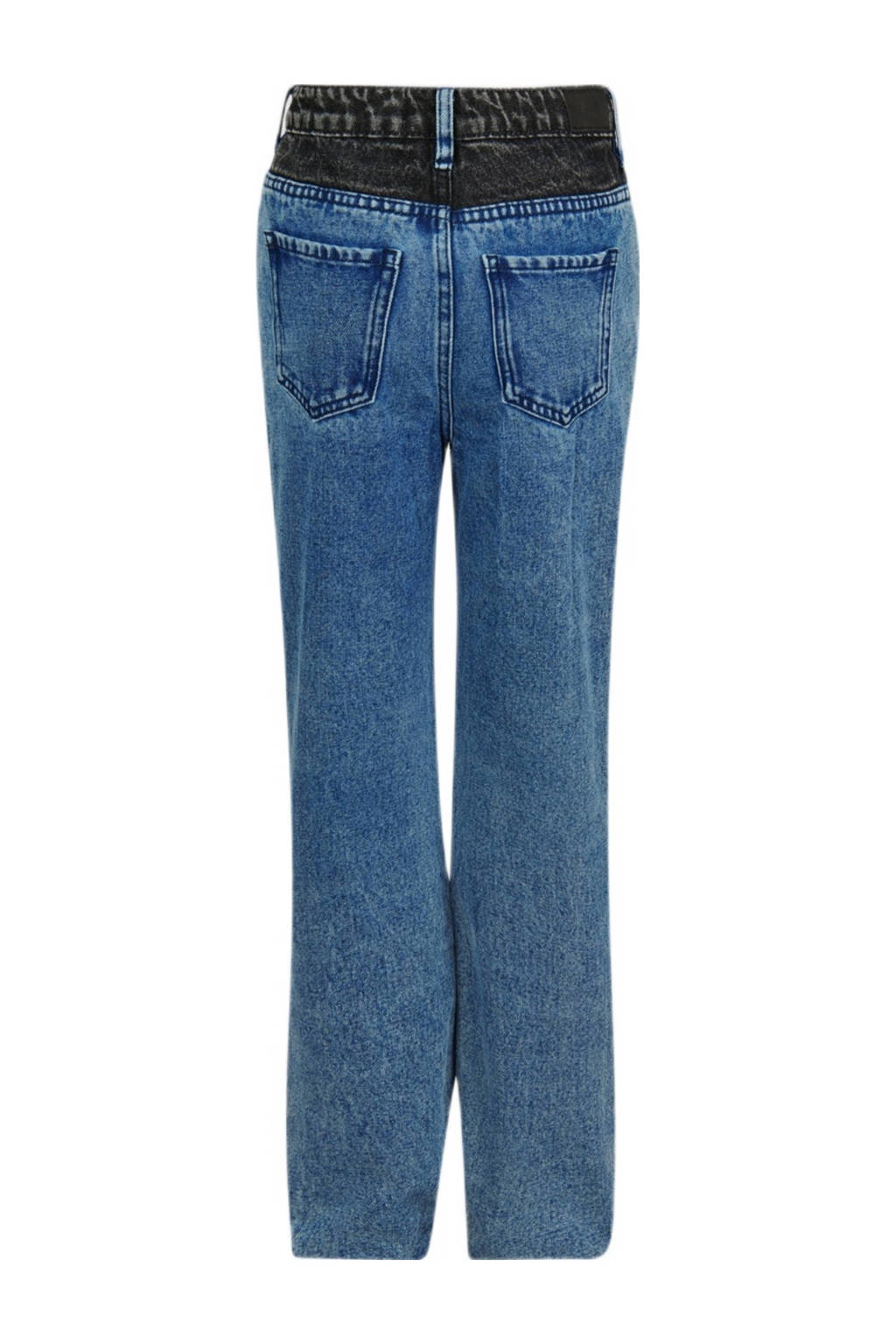 Shoeby high waist straight leg jeans donkerblauw
