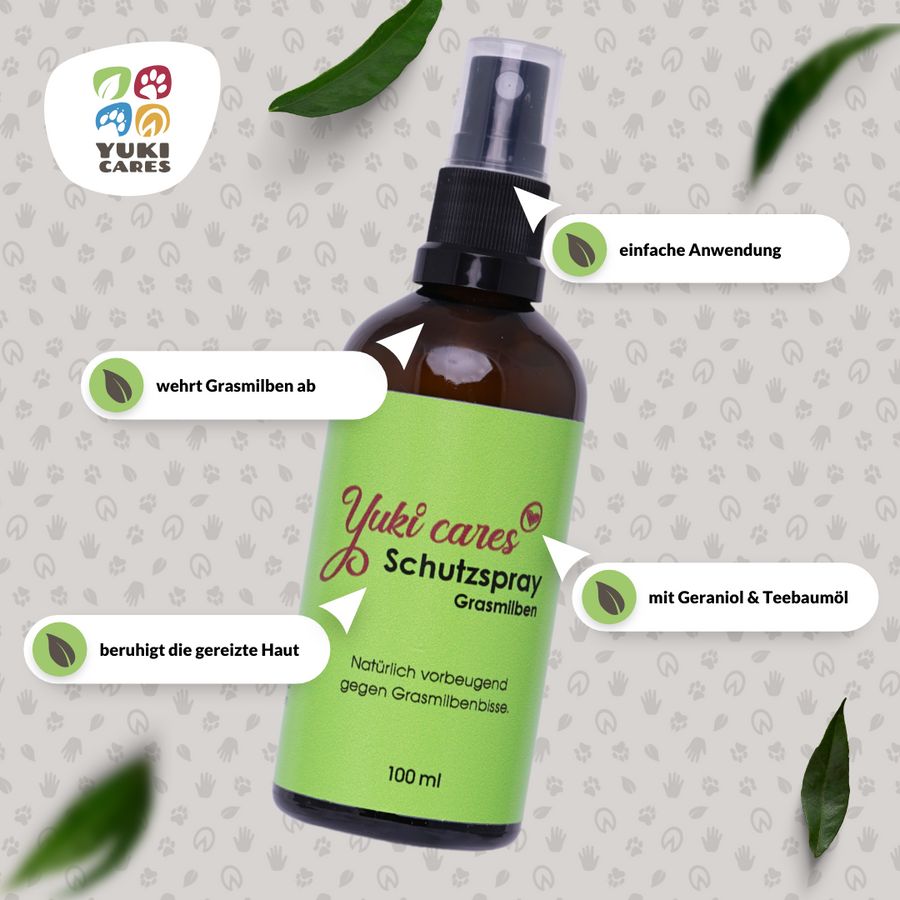 Yuki cares Grasmilben Hautschutzspray