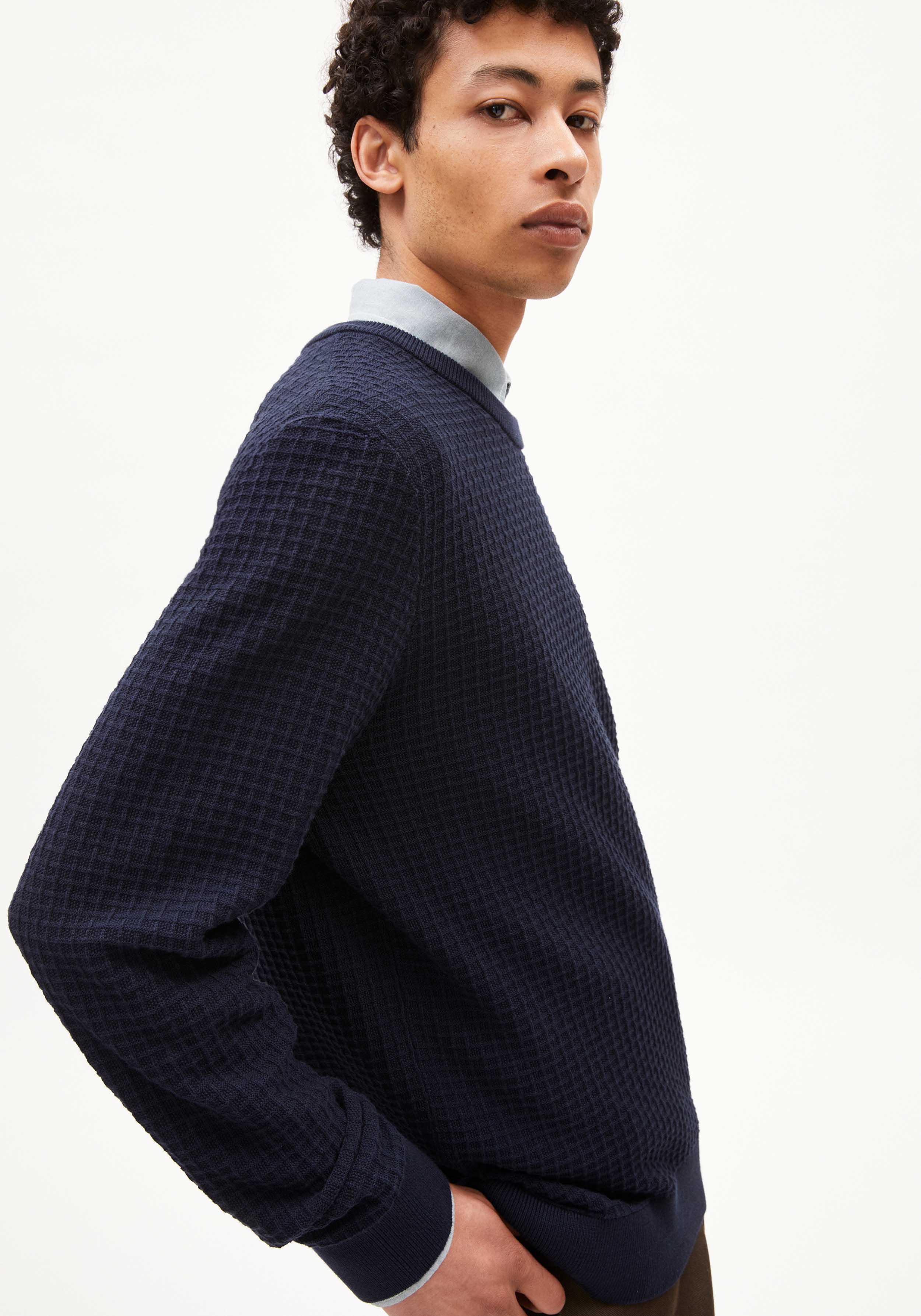 Armedangels Strickpullover Graanmo Night Sky