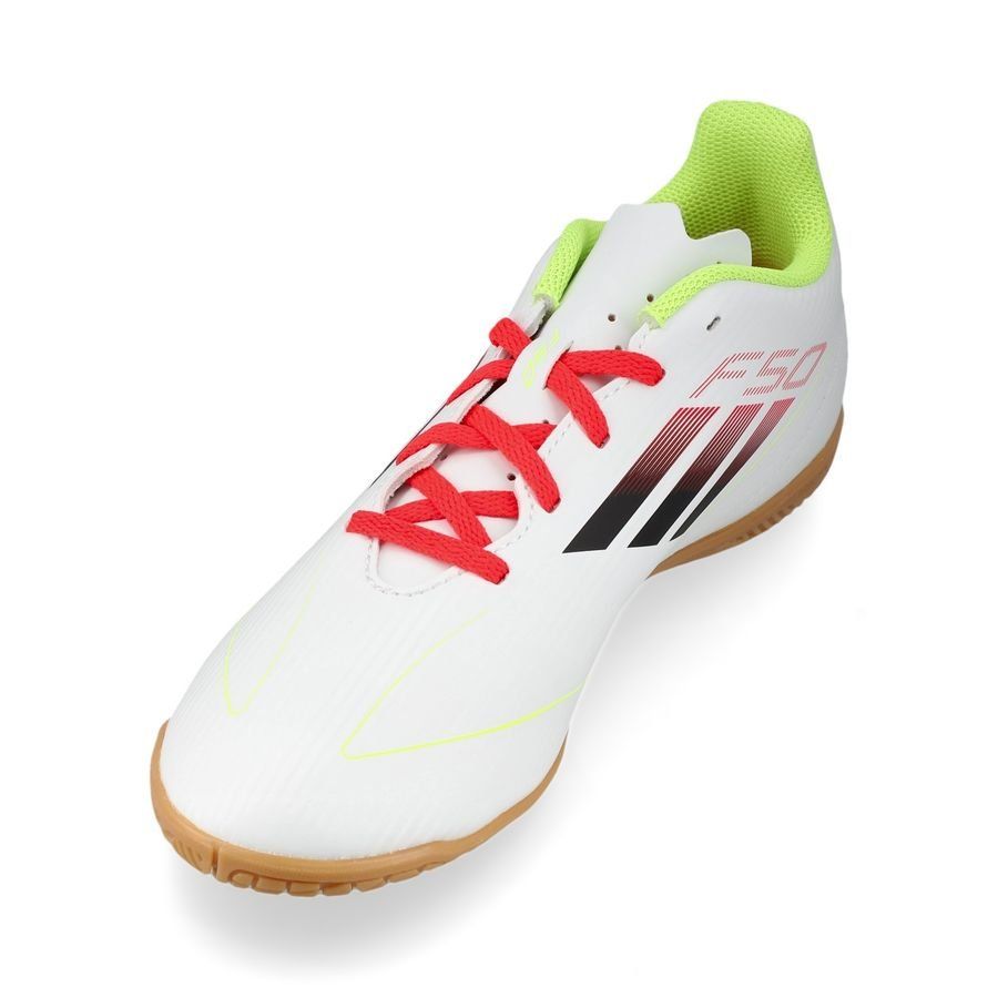 adidas F50 Club IN Pure Victory - Blanc/Noir/Jaune Enfant