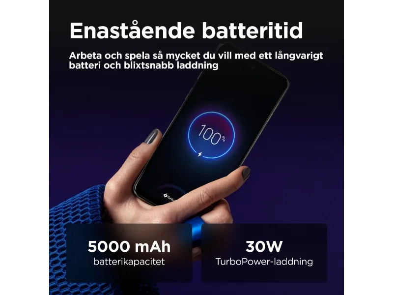Motorola Moto G55 - 5G smartphone - dual-SIM - RAM 8 GB / Intern hukommelse 256 GB - microSD slot - LCD-skærm - 6.49