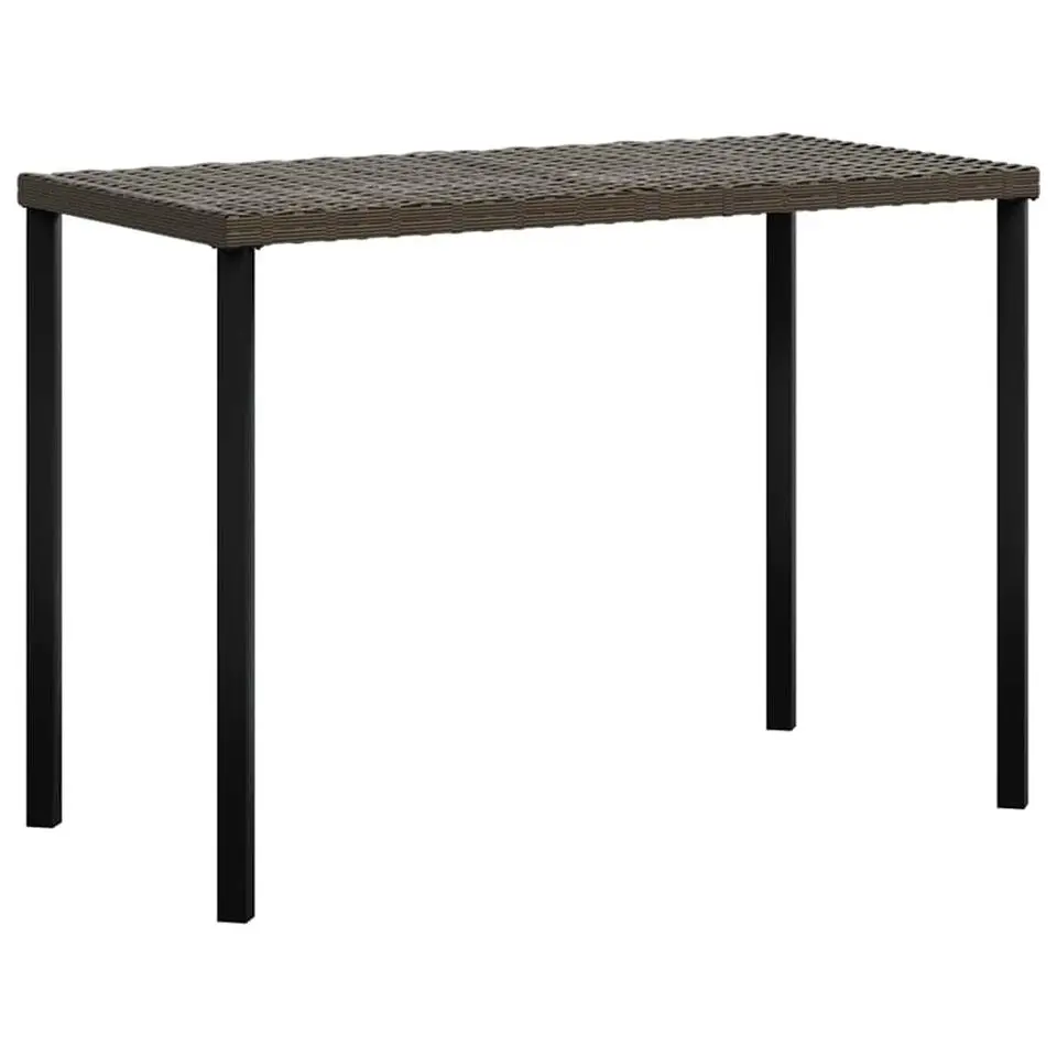 vidaXL - Tuinset - Bruin - Poly rattan - 5 stuks - Met kussens