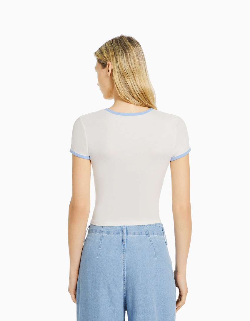 Camiseta de manga curta com estampa