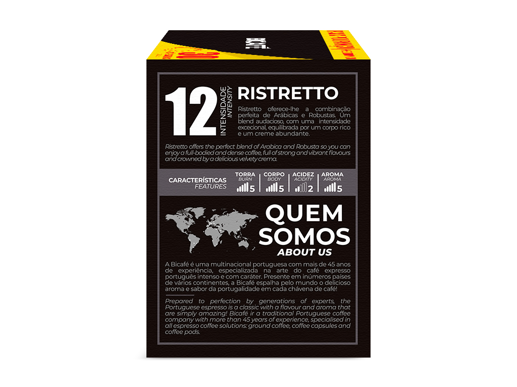 CÁPSULAS BICAFÉ CAFÉ COMPATÍVEL NESPRESSO PACK RISTRETTO 30UN
